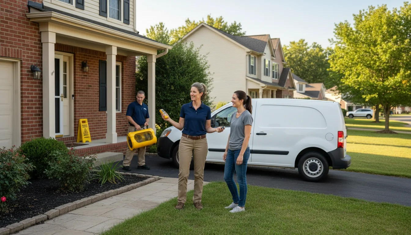Residential water damage restoration in Franklin, AL